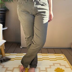 Levi's Olive Straight-Leg Women's Jeans